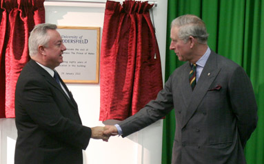 Prince and Vice-Chancellor, Professor Bob Cryan
