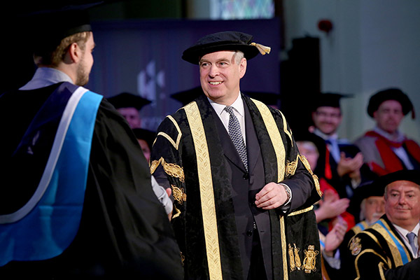 HRH The Duke of York installed as University Chancellor